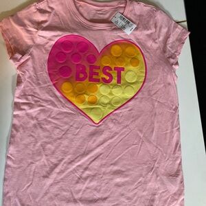 The Children’s Place Pink Heart Graphic T-Shirt